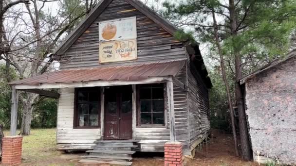 Gibson États Unis Ancien Magasin Général Campagne Vintage Avec Toit — Video