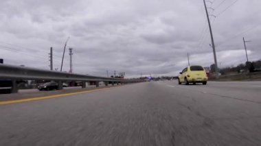 Augusta, Ga USA - 07 02: 19: POV FPV Gordon Hwy 'de trafik sıkışıklığında