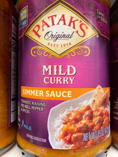 Grovetown, Ga USA - 01: 22: Hint mutfağı perakende satış mağazası Pataks körisi