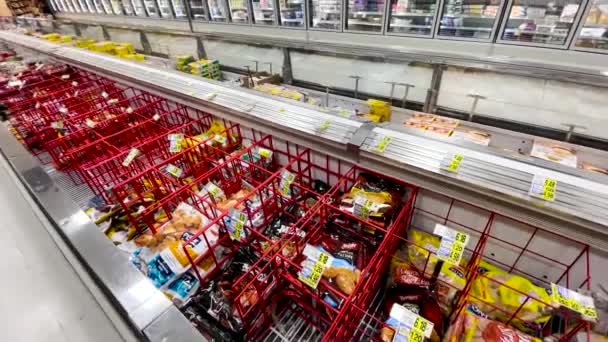 Louisville États Unis Vente Détail Aliments Surgelés Intérieur Épicerie Ingles — Video