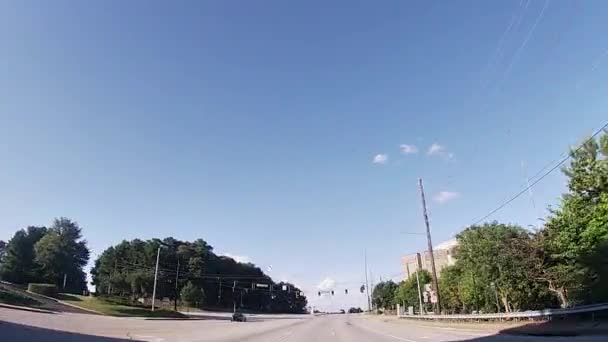 Dekalb County Usa Pov Fpv Fährt Auf Memorial Drive Dekalb — Stockvideo