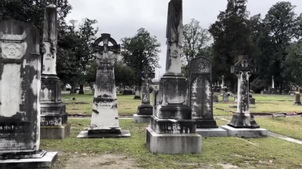 Augusta Usa Historisches 1800Er Magnolia Cemetery Augusta Georgia Pan Großes — Stockvideo