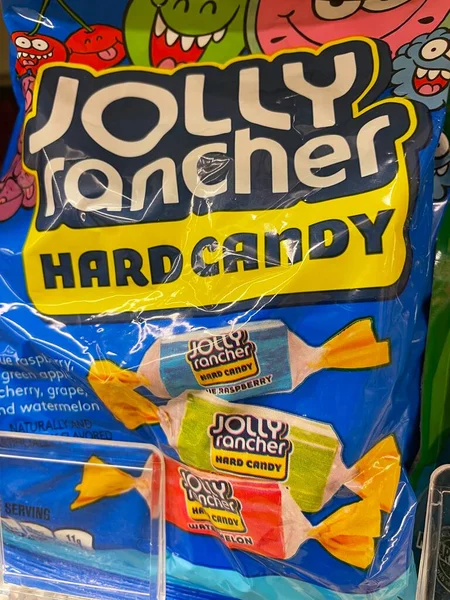 Grovetown Usa Süßigkeiten Tüten Auf Einem Ladenregal Jolly Ranchers — Stockfoto