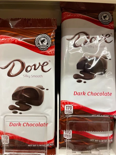 Grovetown Usa Kiskereskedelmi Áruházi Termékek Dove Csoki Szeletek — Stock Fotó