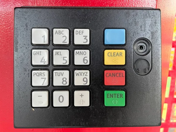 Augusta Usa Red Box Dvd Rental Digital Key Pad — Fotografia de Stock