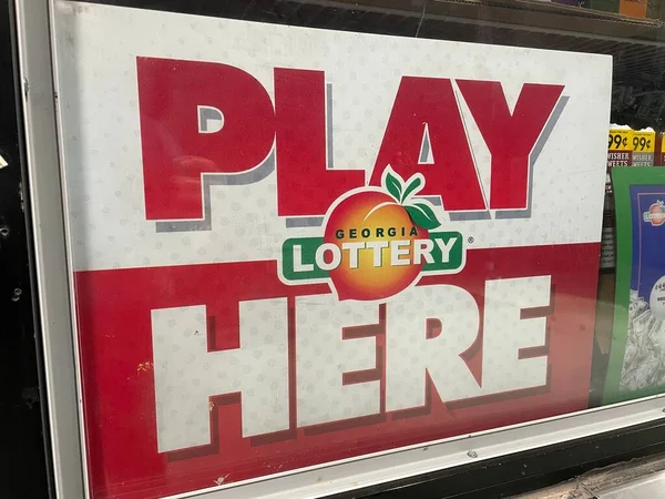 Augusta Usa Georgia Lottery Play Firma Logo —  Fotos de Stock