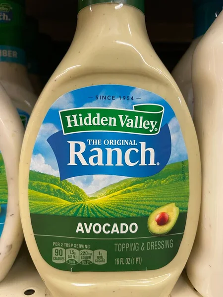 Grovetown Usa Einzelhandel Hidden Valley Ranch Dressing Avocado — Stockfoto