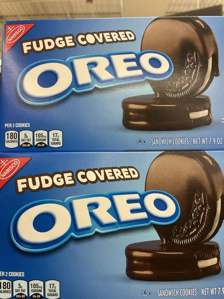 Grovetown Usa Роздрібний Магазин Печива Oreo Fudge Обкладинка — стокове фото