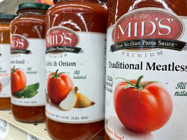 Grovetown, Ga USA - 04: 30 22: Perakende satış mağazası spagetti sosu Geleneksel