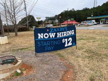 Green County, Ga USA - 12: 20 Zaxby Restoranı Şimdi 12 dolar ve saat