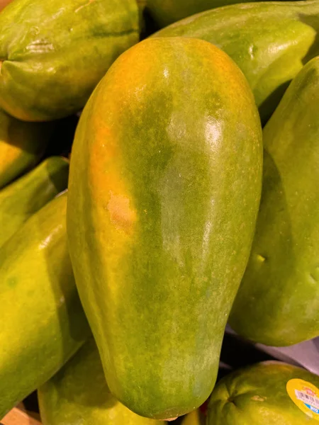 Grovetown Usa Einzelhandel Stellt Melonen Aus Nächster Nähe Aus — Stockfoto