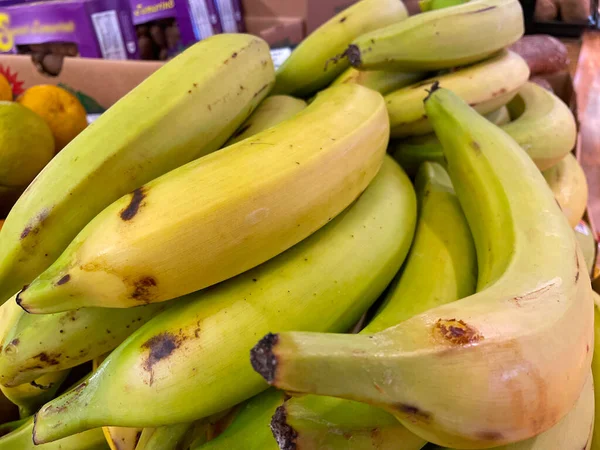 Grovetown Usa Retail Produce Plantains Pile Display — Fotografia de Stock