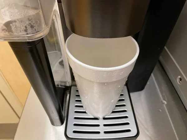 Grovetown Usa Cup Coffee Machine Styrofoam Cup — 스톡 사진
