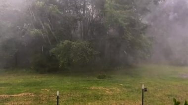 Burke County, Ga USA - 05 06: 22: Şiddetli fırtınalar yoğun yağmur tarlalarını silip süpürdü