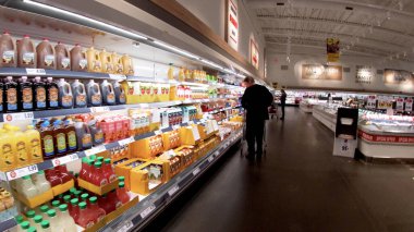 Augusta, Ga USA - 02: 20 22: LIDL Perakende bakkal benzersiz alışveriş deneyimi
