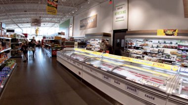 Augusta, Ga USA - 02: 20 22: LIDL Perakende bakkal benzersiz alışveriş deneyimi