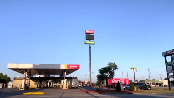 Augusta Usa Gas Price Pilot Gas Station Belair Road — Vídeo de Stock