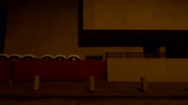 Atlanta, Ga USA - 07: 13 20: Atlanta şehir merkezi, Dark City sokağı ve park yeri  