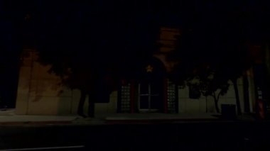 Atlanta, Ga USA - 07: 20: Atlanta gece perakende Dark Bank of America ATM Little 5 puan