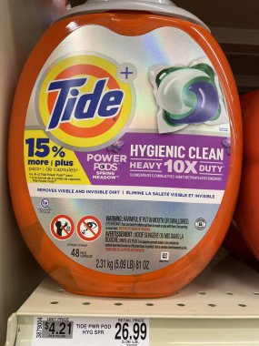 Grovetown, Ga USA - 05 10 22: Perakende deterjan tozu ağır iş fiyatları