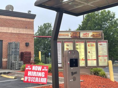 Grovetown, Ga USA - 05: 13 Wendys 'in fast food kampanyası