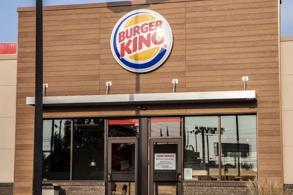 Augusta Usa Burger King Fast Food Street Sign — Foto Stock