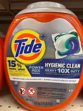 Grovetown, Ga USA - 05: 18 22: Perakende mağazası Tide çamaşır deterjanı 15 x temiz