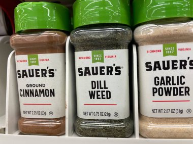 Grovetown, Ga USA - 05: 18 22: Sauers baharat mağazası çeşitliliği