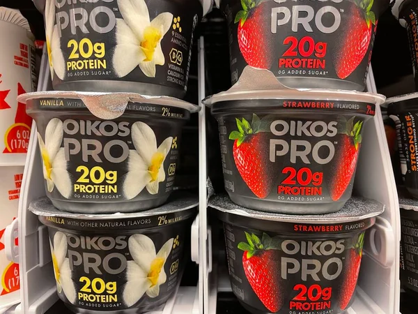 Grovetown Usa Oikos Pro Joghurt Einzelhandel — Stockfoto