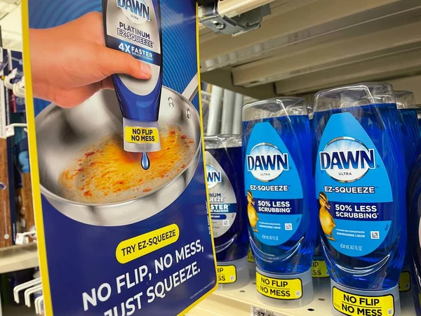 Grovetown Usa Tienda Detergente Dawn Dish Firma — Foto de Stock