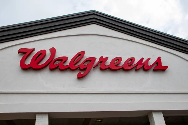 Augusta Usa Walgreens Retail Store Exterior Building Sign — Foto de Stock