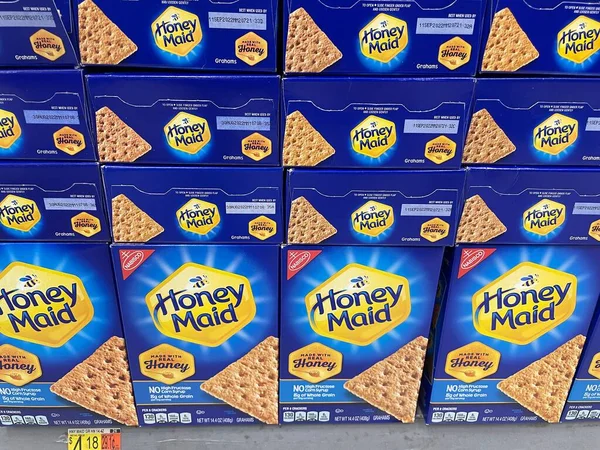 Waynesboro Usa Walmart Supercenter Honey Maid Graham Crackers — Foto de Stock
