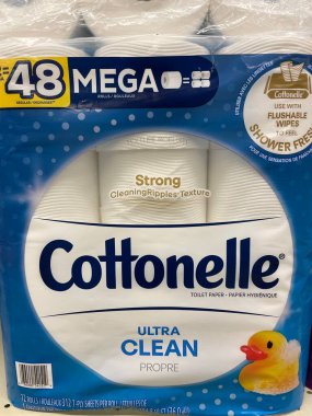 Grovetown, Ga USA - 05: 27 22: Perakende satış mağazası tuvalet kağıdı bölümü Cottonelle
