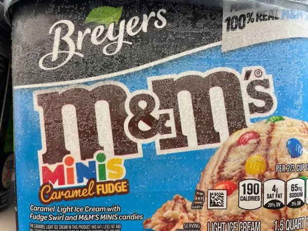 Grovetown Usa Negozio Dettaglio Ice Cream Breyers — Foto Stock
