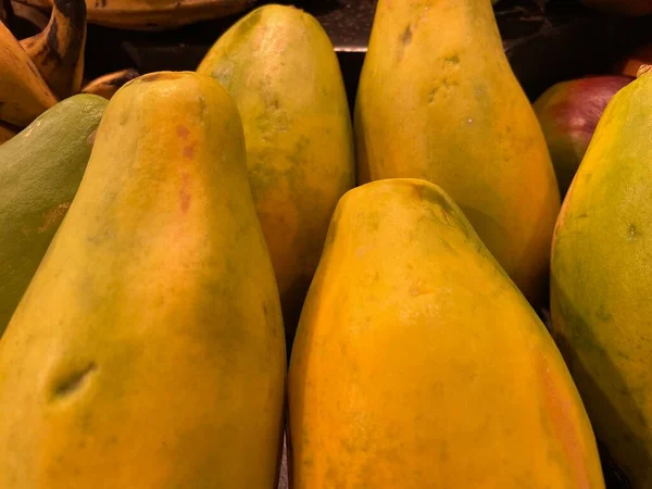 Grovetown Usa Einzelhandel Produziert Haufen Papaya — Stockfoto