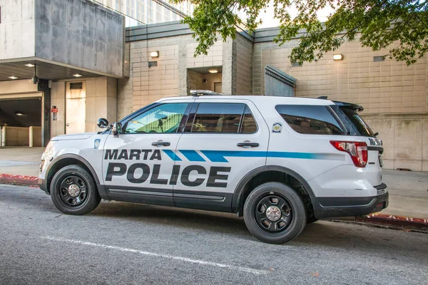Atlanta Usa Marta Police Suv Zaparkované Centru Atlanty — Stock fotografie