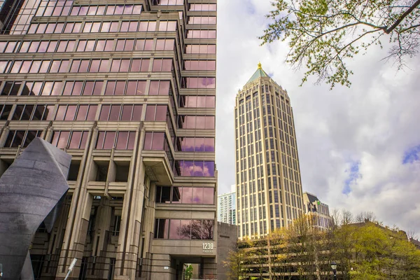Atlanta Usa Atlanta Şehir Merkezindeki Yüksek Binalar Gökdelenler — Stok fotoğraf