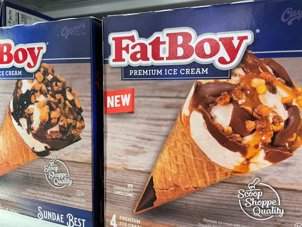 Grovetown Usa Tienda Por Menor Conos Helado Fat Boy —  Fotos de Stock