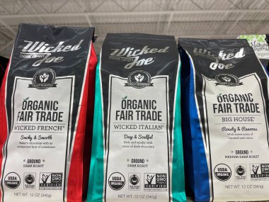 Grovetown, Ga USA - 05: 28 22: Wicked Joe organik kahve dükkanı