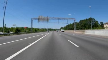 Columbia County, Ga USA - 04 22: Arka manzara POV sürücüsü