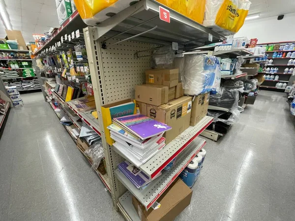 Augusta Usa Family Dollar Retail Store Interior Back Corner View — Stock Photo, Image