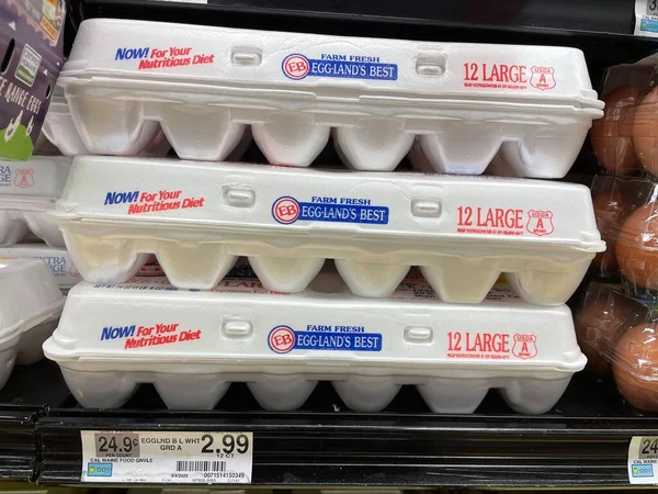 Grovetown Usa Einzelhandel Eier Eier Drüsen Best Groß Und Preis — Stockfoto