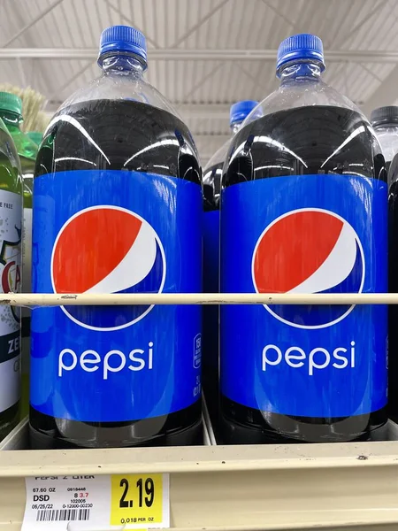 Hephzibah Eua Kjs Iga Mercearia Retalho Pepsi Litros Prateleira — Fotografia de Stock