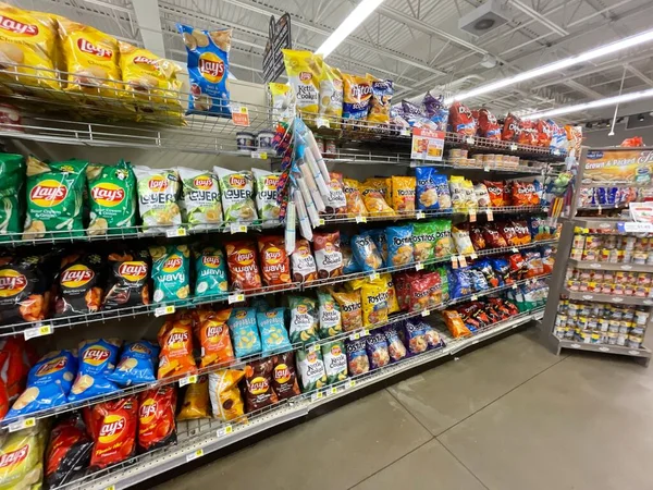 Hephzibah Usa Kjs Iga Matbutik Potatischips Avsnitt — Stockfoto