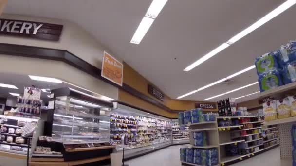 Wrens Usa Ingles Retail Grocery Store Wrens Interior Pan Biscuits — Stock videók