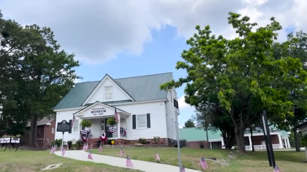 Grovetown Usa Pomnik Weteranów Przy Grovetown Museum Robinson Ave — Wideo stockowe