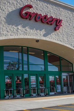 Dallas, Ga USA - 06 11: 20: Super Target perakende mağazasının dış girişi