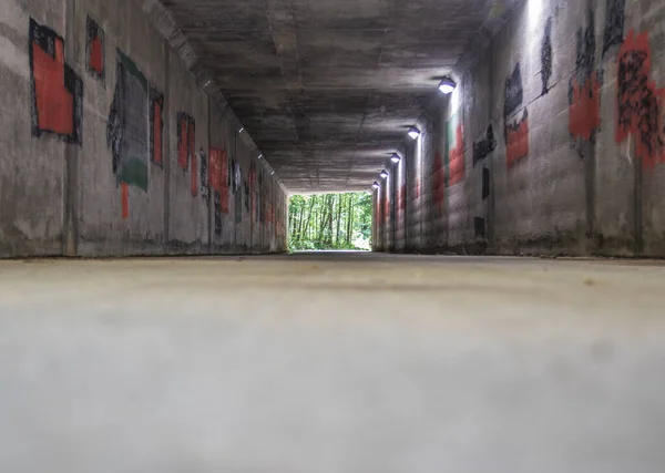 Dallas Usa Silver Comet Paved Trail Ground View Tunnel — 图库照片