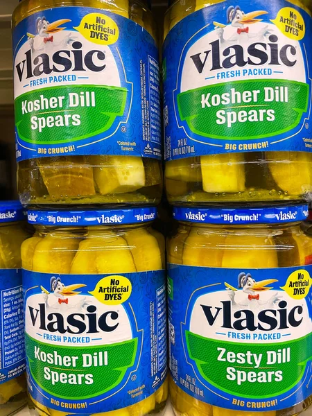 Grovetown Usa Tienda Minorista Vlasic Pickles Tarro Kosher Spears — Foto de Stock