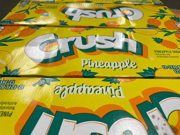 Grovetown Usa Розничный Магазин Crush Pack Ананасовая Сода — стоковое фото